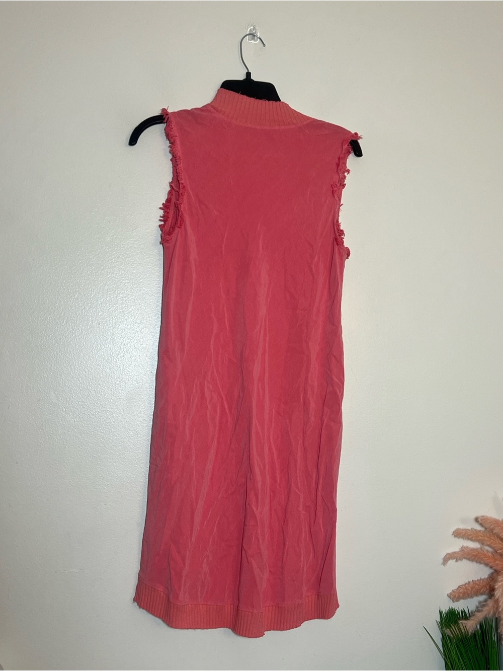 Maven West Mixed Media Sleeveless Pink Mini Silky Dress Small - Picture 4 of 5